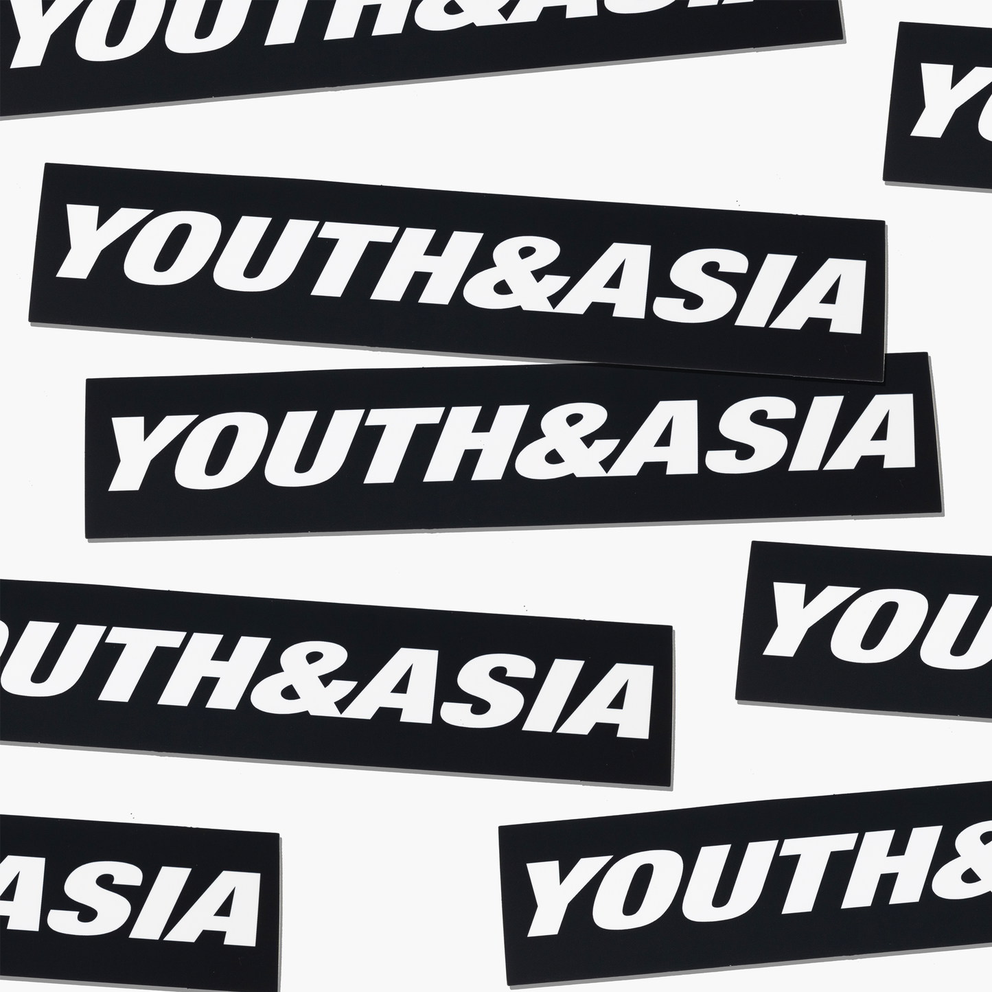 YOUTH&ASIA BLACK BUMPER STICKER