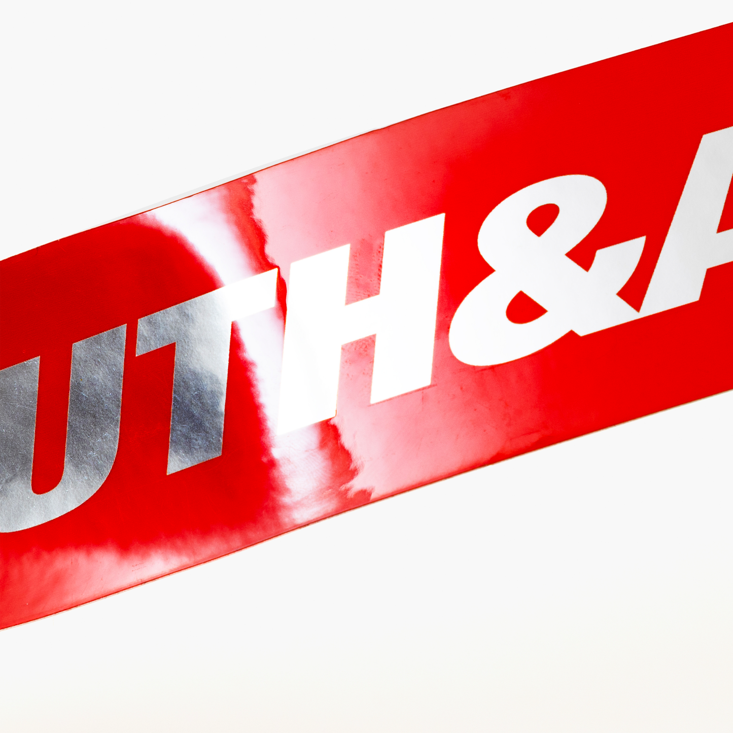 YOUTH&ASIA RED CHROME BUMPER STICKER