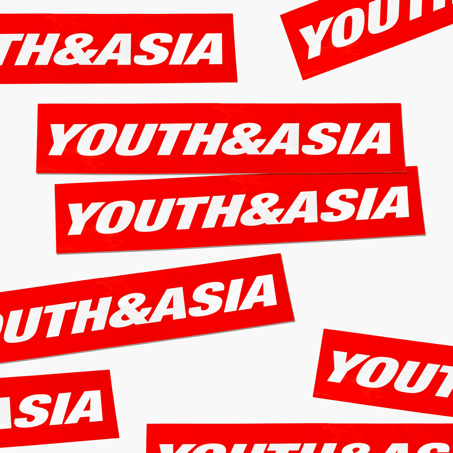 YOUTH&ASIA RED CHROME BUMPER STICKER