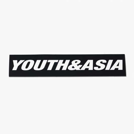 YOUTH&ASIA BLACK BUMPER STICKER