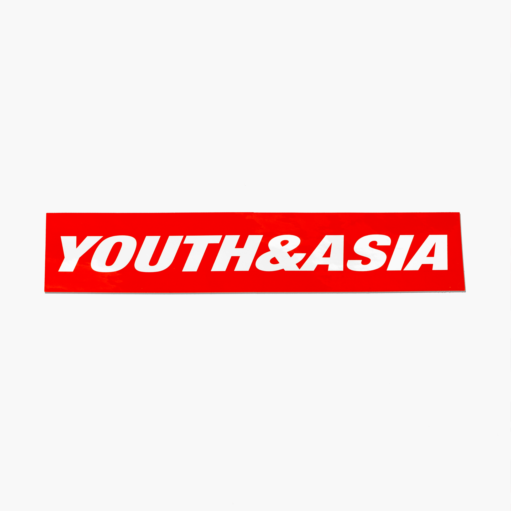 YOUTH&ASIA RED CHROME BUMPER STICKER