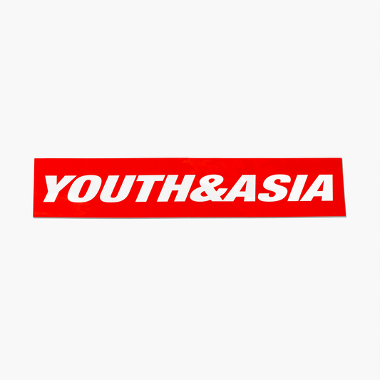 YOUTH&ASIA RED CHROME BUMPER STICKER